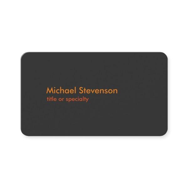 Grey Orange Modern Rounded Standard