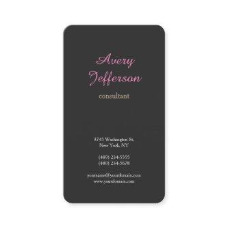 Grey Pink Modern Minimalist Professional
