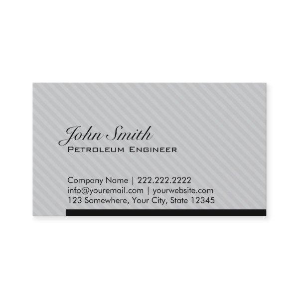 Grey Stripes Petroleum Engineer