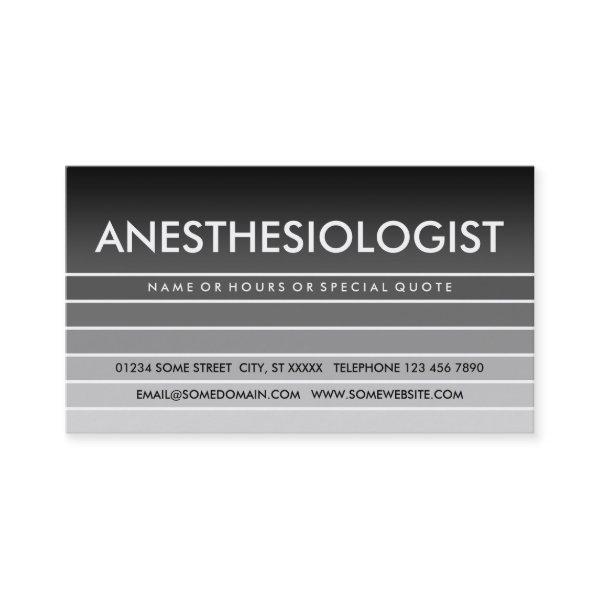 grey swatch ANESTHESIOLOGIST