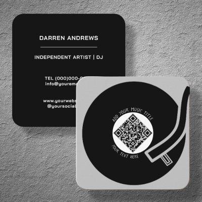 Grey Vinyl LP | QR Code Square