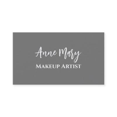 Grey White Makeup Artist Beauty Hair Salon Custom
