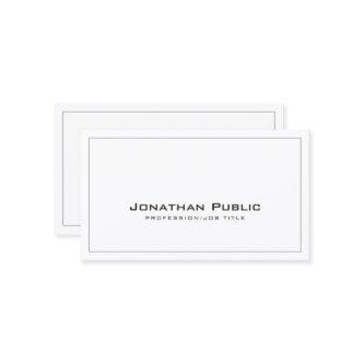 Grey White Modern Elegant Professional Plain