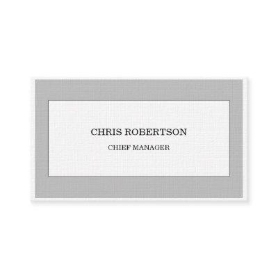 Grey White Modern Minimalist Plain Premium Linen