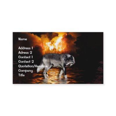 Grey Wolf & Forest Fire