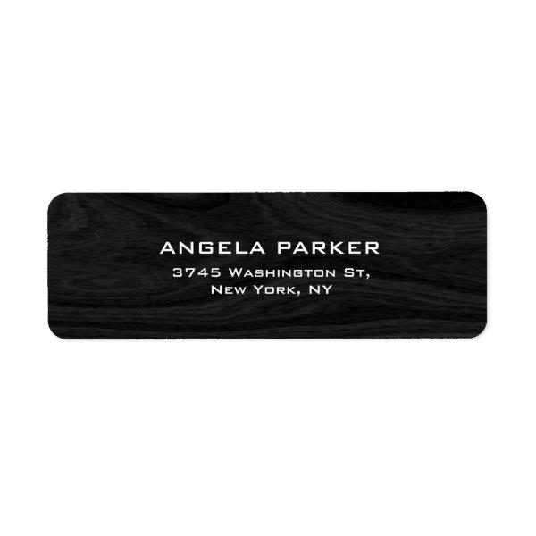Grey Wood Plain Elegant Professional Unique Label