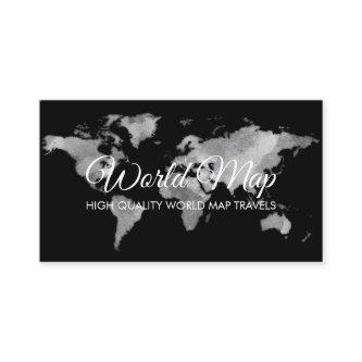 Grey World Map Trip Globe Travel Agent