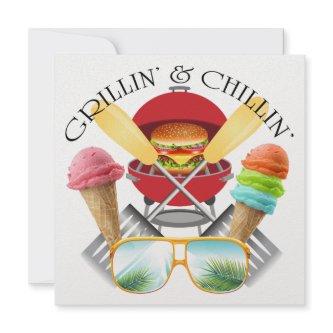 Grillin' and Chillin' Invitation