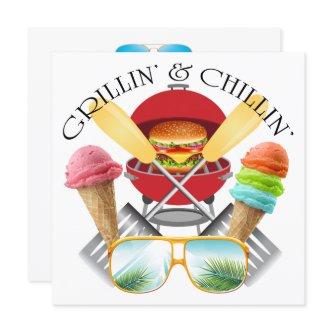 Grillin' and Chillin' Invitation