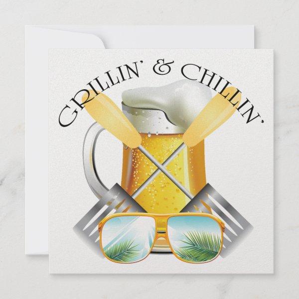 Grillin' and Chillin' Invitation