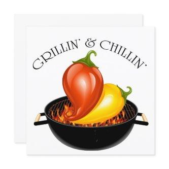 Grillin' and Chillin' Invitation