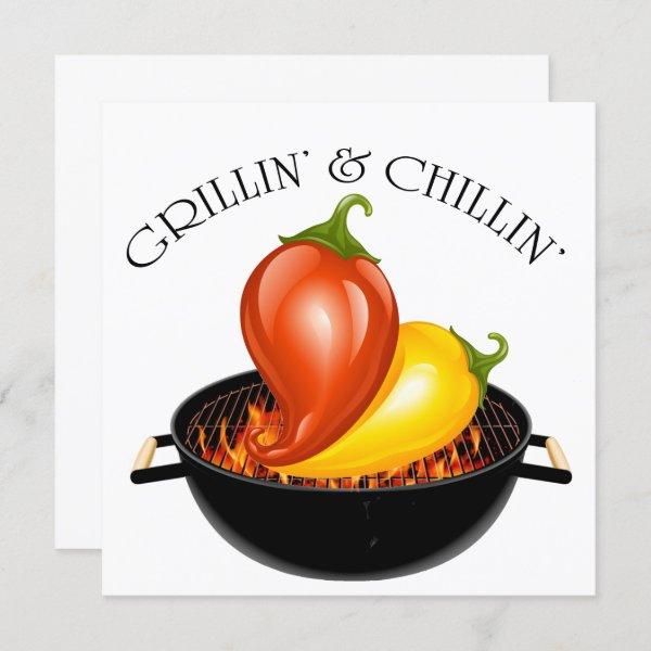 Grillin' and Chillin' Invitation