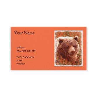 Grizzly Bear Cub in Fireweed Painting Wildlife Art