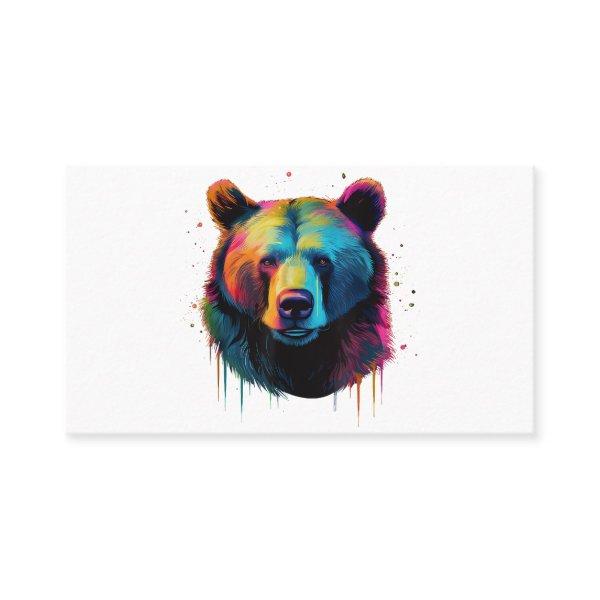 Grizzly Bear Lovers Pop Art Big Grizzly Bear