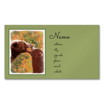 Grizzly Bear Mom and Cub Painting - Wildlife Art  Magnet
