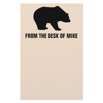 GRIZZLY BEAR PERSONALIZED STATIONERY