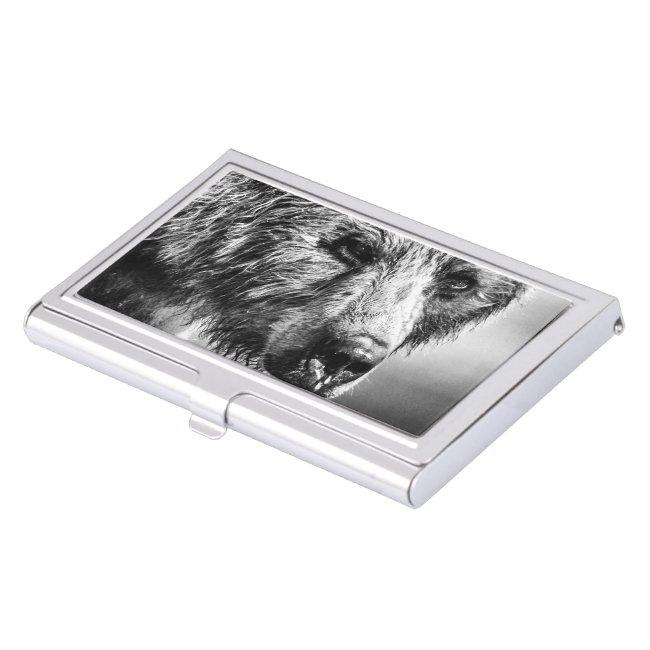 Grizzly bear portrait case