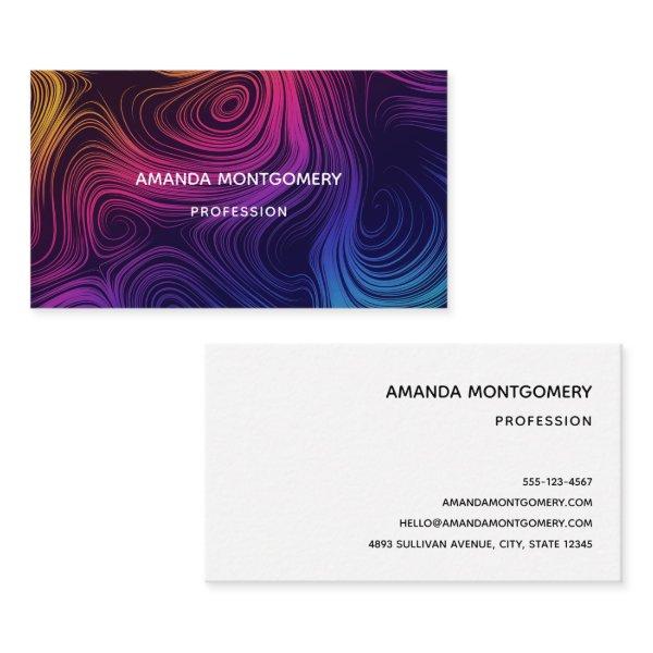 Groovy Abstract Swirls and Circles Cool