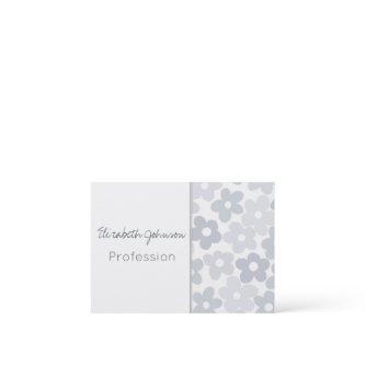 Groovy Daisy Flowers Retro Gray Boho Floral