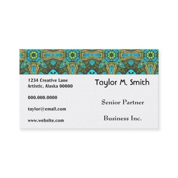 Groovy Decorative Star Pattern Damask Abstract Art