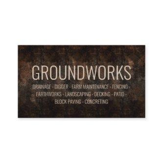 Groundworks Landscaping Architect Brown Ground