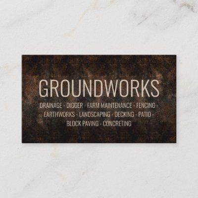 Groundworks Landscaping Architect Brown Ground