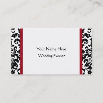 Groupon Black and Red Damask