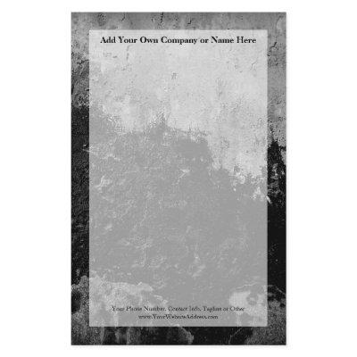 Grunge Black Paint Faux Finish Design Stationery