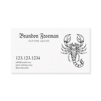 Grunge Black & White Scorpion Tattoo Artist