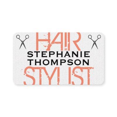 Grunge Font Salon Style with Wavy Pattern