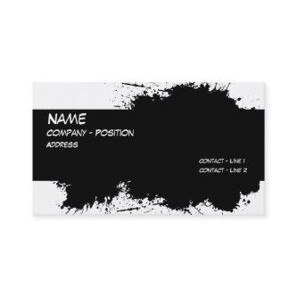Grunge Ink Stain Template for
