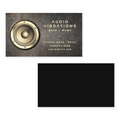 Grunge Metal Car Audio Stereo Speaker Installation