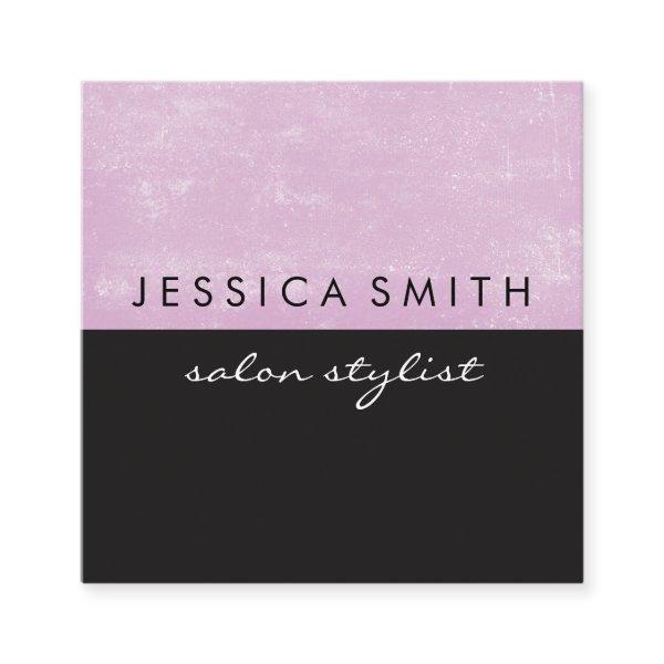 Grunge Pink Black Two Tone Square