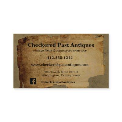 Grungy Vintage Torn Paper Antique