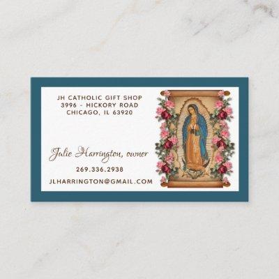 Guadalupe Virgin Mary Roses Religious Floral