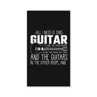 Guitar addicted Musician Music Instrument Hoarding