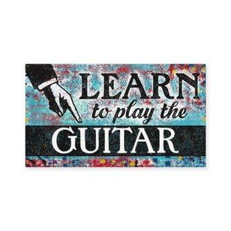 Guitar Lessons  - Blue Red