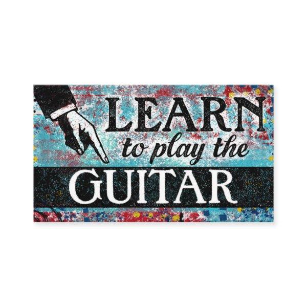 Guitar Lessons  - Blue Red
