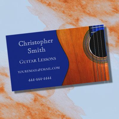 Guitar Music Lessons Blue