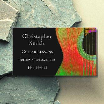 Guitar Music Lessons Modern Black