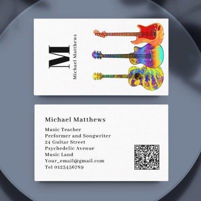 Guitar Music Teacher Musician QR Code
