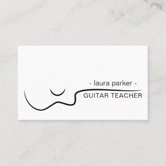 Guitar Music Teacher with acoustic  musician