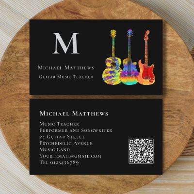 Guitar Music Teaches Custom QR Code