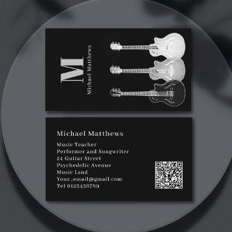 Guitar Musician Professional Custom QR Code