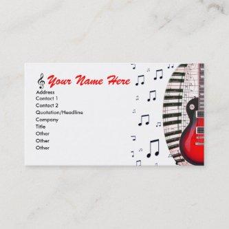 Guitar Piano Keyboard Music Notes