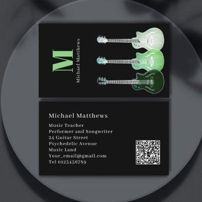 Guitar Teacher Musician Performer QR Code
