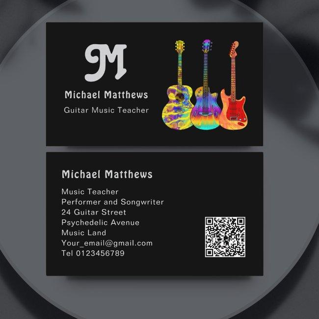Guitar Teacher QR Code Custom