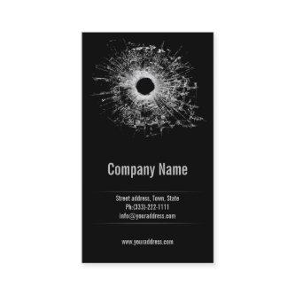 Gun Shop Broken Glass Black