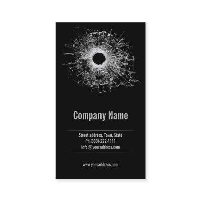 Gun Shop Broken Glass Black