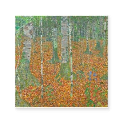Gustav Klimt - Birch Forest Square